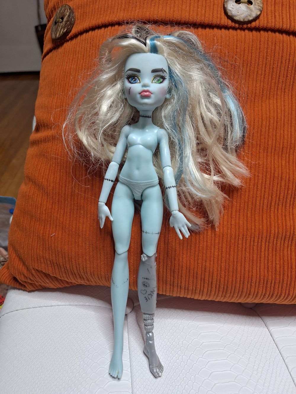 Monster High G3 Frankie Stein Blue Fashion Doll .plz See Fingers And Toes